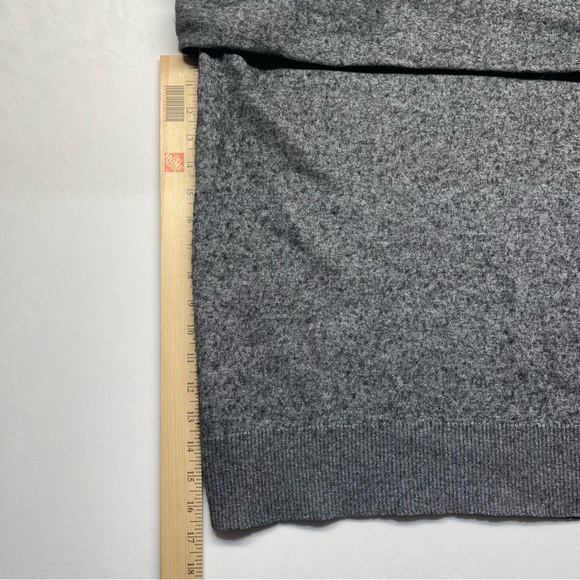 The North Face Mens Sweater Large Gray Flecked Wool Blend Classic Pullover L/S - Picture 4 of 9